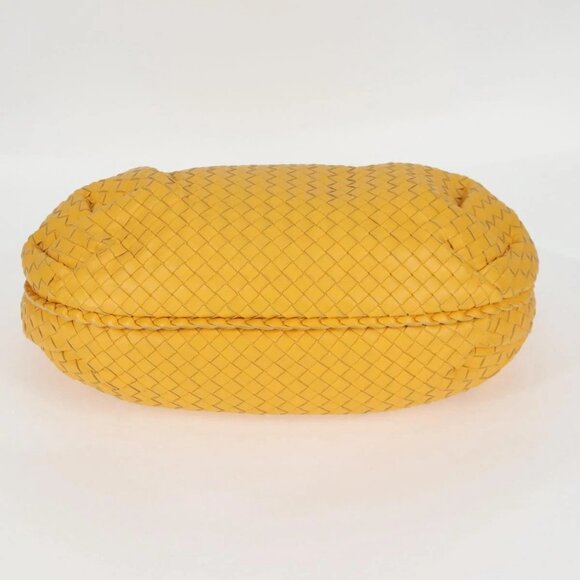 BOTTEGA VENETA INTRECCIATO Hobo Bag Leather Yellow - Picture 5 of 16